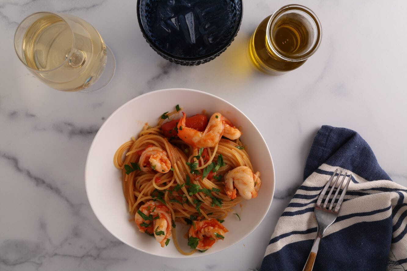 Barilla Spaghettini Arrabbiata Pasta with Shrimp | US_PROD-3o1eBDMOU8UVVhzpfN1YMl