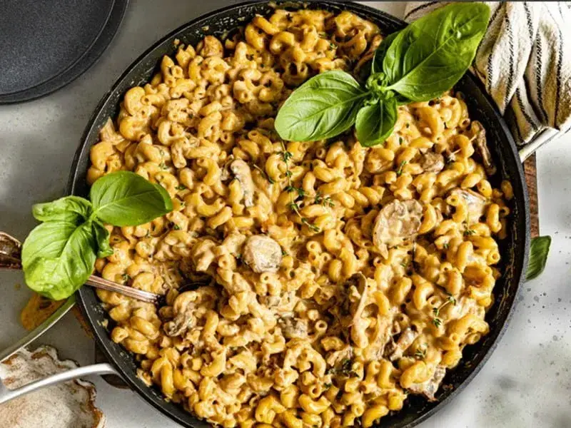 Barilla® One Pot Mac & Cheese with Caramelized Onions and Mushrooms Recipe | US_PROD-51f4f16c-40af-4378-8f48-9f8979075835