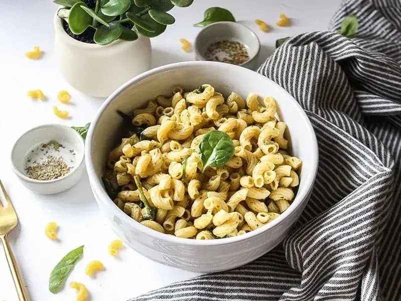 Barilla® Elbow Macaroni One Pot Spinach Pesto Pasta with Parmesan Cheese Recipe | US_PROD-c3641f44-7ce9-42dc-8019-3594d51dd981