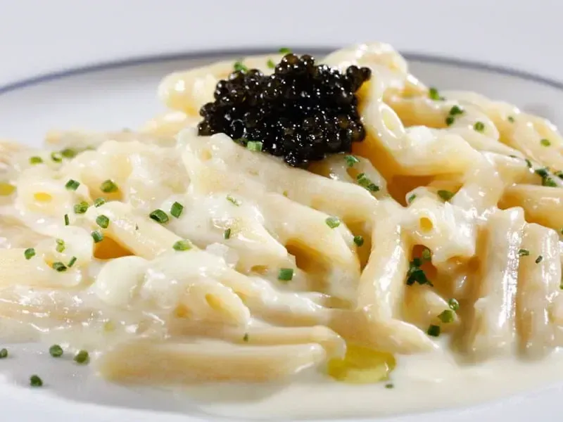 Barilla® Mini Penne Pasta with Creamy Prosecco Sauce and Caviar Recipe | US_PROD-4c029ef0-13fa-4aa3-a5e6-9b05d203c5c5