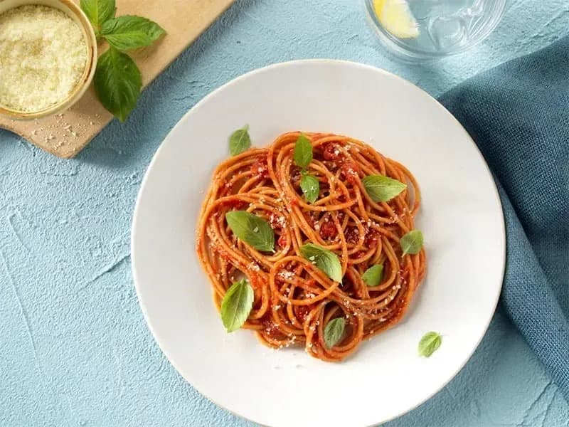 Barilla® Chickpea Spaghetti with Tomato & Basil Sauce Recipe | US_PROD-3ffc0b9b-6321-4ed0-a368-42f6b1ad7658