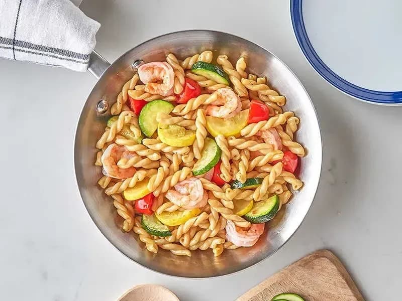 Barilla® Weeknight Gemelli Pasta with Shrimp and Veggies Recipe | US_PROD-0c2c962d-4ca4-436e-ae02-ff81ace04d83