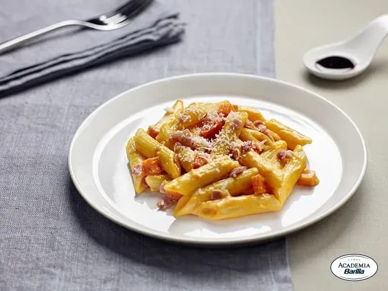 Barilla® Penne Pasta with Butternut Squash, Bacon and Balsamic Vinegar Recipe | US_PROD-7cc92985-e44f-45e2-9e31-5f25daa110e6