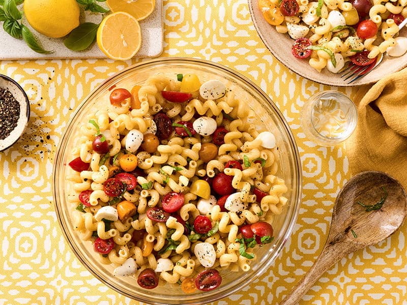 Barilla® Cellentani Caprese Pasta Salad Recipe | US_PROD-eccebaac-66fc-4dea-8f3f-7934150eb814