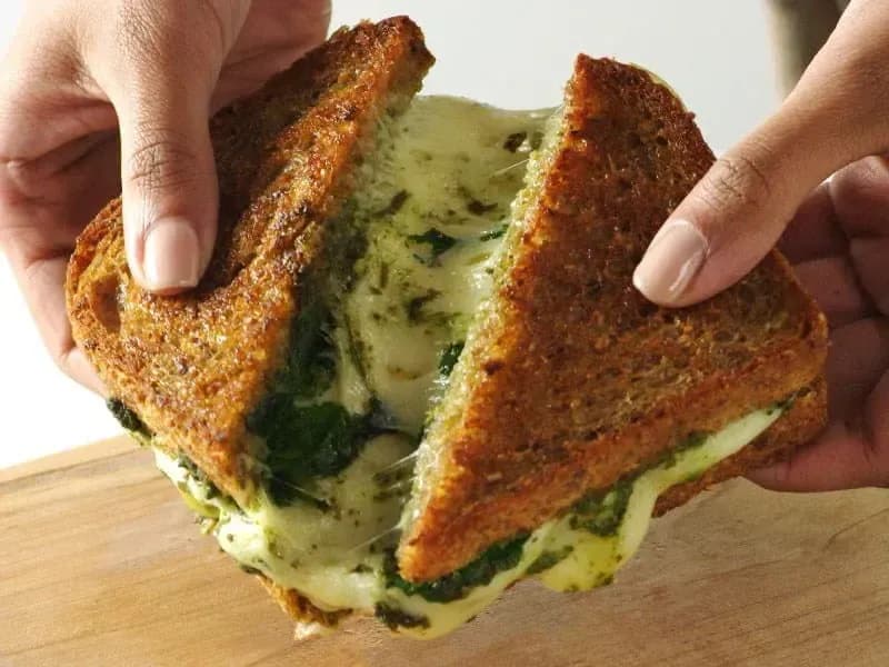 Barilla® Italian Cheese and Pesto Grilled Cheese Sandwich Recipe | US_PROD-820afeb7-2221-443c-b414-7e0c088637fc