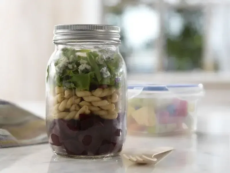 Barilla® Mason Jar Layered Beet Salad Recipe with Gemelli Ready Pasta | US_PROD-80c67149-7874-467a-9593-de669f644026
