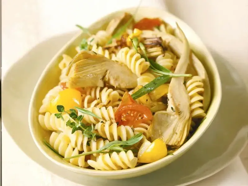 Barilla® Rotini Pasta with Artichoke Hearts and Cherry Tomatoes Recipe | US_PROD-5344f280-83b9-40a7-bcf5-239591de7bee