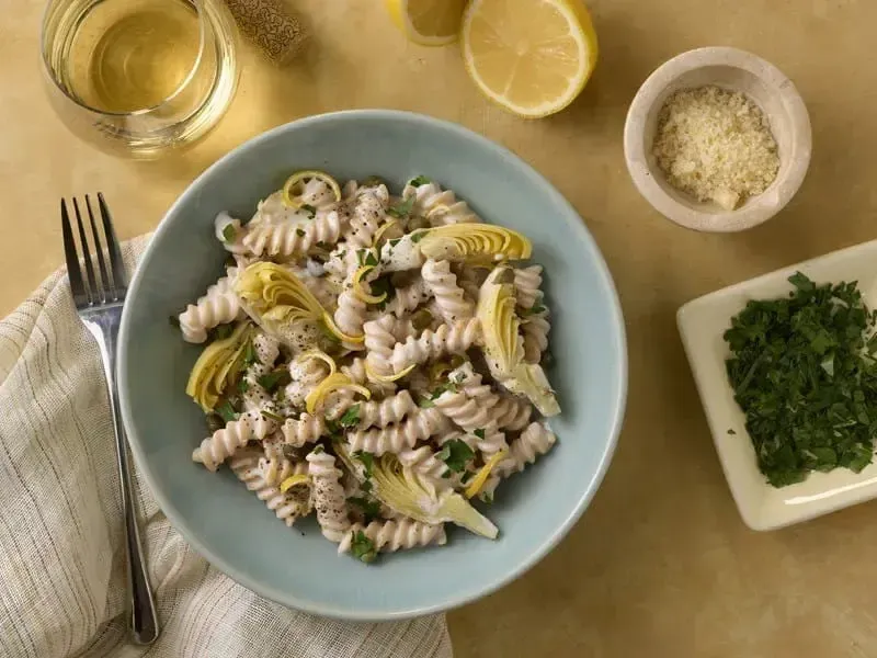 Barilla® Lemon Artichoke Piccata Pasta Recipe | US_PROD-29d058ee-3da5-455b-b920-8173324acd5d