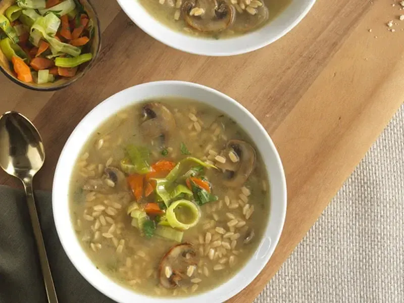 Mushroom Soup Recipe with Barilla® Orzo Pasta | US_PROD-a52dd192-53ef-4b9c-bd94-01b5339bb419