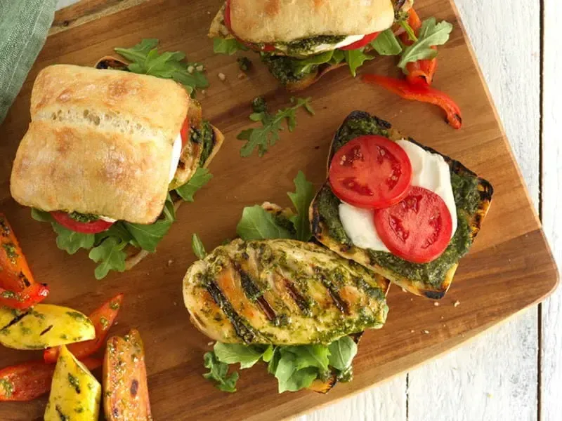 Barilla® Grilled Chicken Pesto Sandwich Recipe | US_PROD-426edf90-33ef-4c11-b21c-63d245fb5c66
