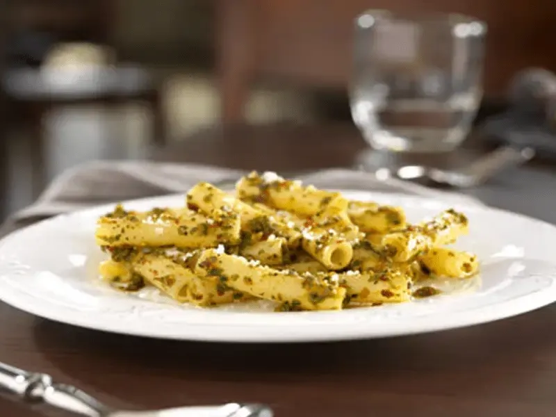 Barilla® Ziti Pasta with Spicy Pesto and Pecorino Cheese Recipe | US_PROD-4d274d53-5d87-4181-b85e-682e766df8cb