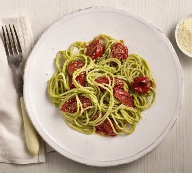 Barilla® Spaghetti with Spring Peas and Basil Pesto Recipe | US_PROD-1c77a393-0c6b-4eda-a035-4cf8577ceeed