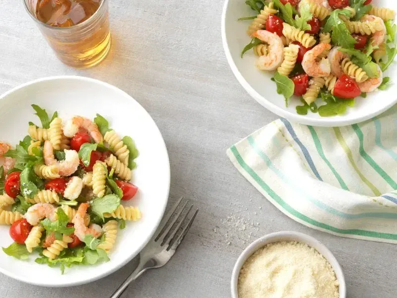 Barilla® Weeknight Shrimp and Arugula Rotini Pasta Recipe | US_PROD-6d7cfd94-f7e8-48a1-b43c-714bfb381d30