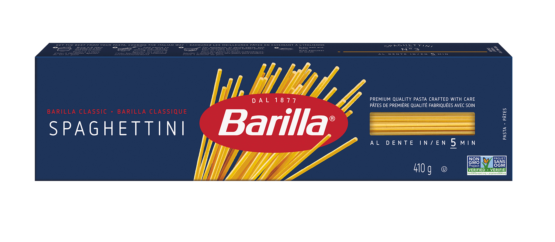 Barilla Spaghettini Pasta - Packshot - fr-ca | US_PROD-54IkzzglgBBnLFSlzlIuhC