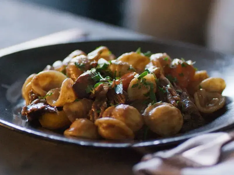 Barilla® Al Bronzo® Orecchiette Pasta with Smoked Short Ribs, Roasted Root Vegetables and Parmigiano Recipe | US_PROD-fbfc8b77-d5ce-401f-8d8c-8850913a4a70