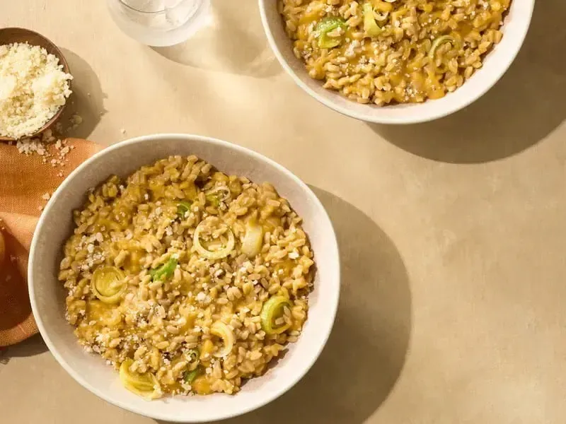 Butternut Squash Risotto Bowl Recipe made with Barilla® Chickpea Orzo Pasta | US_PROD-bd9583e6-00e0-4b68-b42e-c35190694bc1