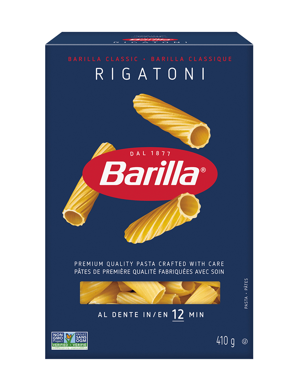 Barilla Rigatoni Pasta - Packshot - fr-ca | US_PROD-1tlOpTyOMIbjwfUhvKRir7