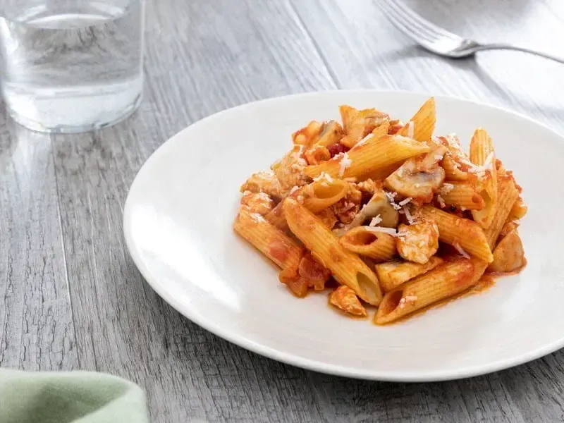 Barilla® Penne Pasta with Chicken and Mushroom Recipe | US_PROD-70b66906-881a-44ab-b3d6-b80fb4999395