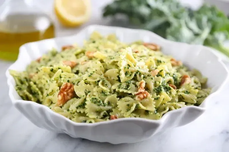 Barilla® Farfalle Pasta with Kale Pesto Recipe | US_PROD-4ac3c51e-a4d1-49fd-87cc-bafc47ba5520