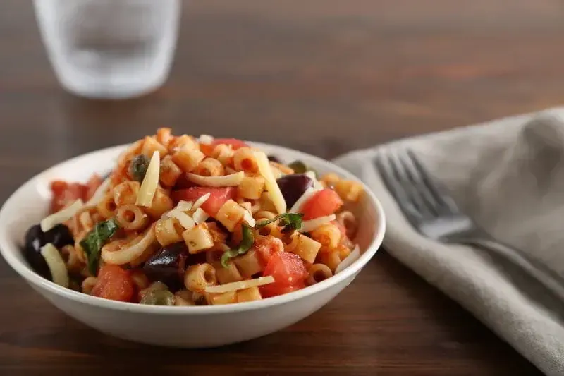 Barilla® Ditalini Pasta with Plum Tomatoes, Olives and Capers Recipe | US_PROD-bd91a6ac-eaed-4118-ac68-277890d904a7