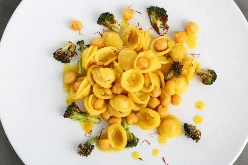 Barilla® Al Bronzo® Orecchiette Pasta with Saffron, Chickpeas and Roasted Broccoli Recipe | US_PROD-569250fe-ea81-47ae-bf1e-3c082d0816d2