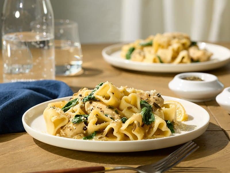 Barilla® Love Heart Shaped Pasta with Lemon Chicken and Parmigiano-Reggiano Cheese Recipe | US_PROD-ee6d1144-7e53-46cf-8cce-9d0ecd81d8db