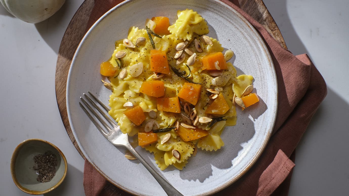Barilla® Butternut Squash and Ricotta Farfalle Pasta Recipe | US_PROD-6nBbxQREGHNx0yLCYMVXfP