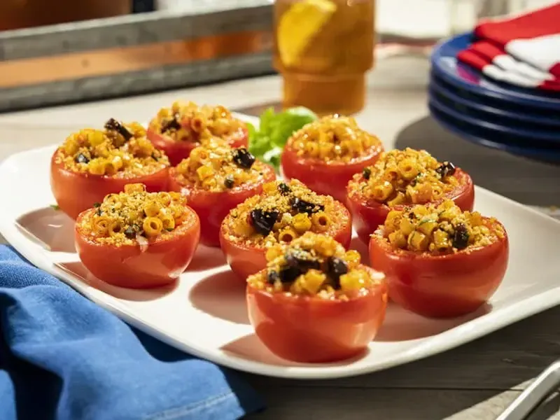 Barilla® Ditalini Pasta and Olive Stuffed Tomatoes Recipe | US_PROD-3296349d-1f6b-485d-a8f8-13935f88c3f6
