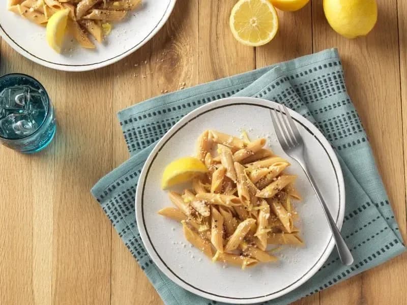 Barilla® Chickpea Penne Pasta with Lemon, Garlic and Ginger Recipe | US_PROD-1c049ae0-9f09-4fb2-815b-a00a06cc6c98