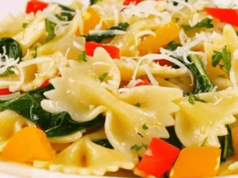 Barilla® Farfalle with Peppers and Arugula Recipe | US_PROD-001480e6-b20a-4e1e-9159-191a3bf607cb