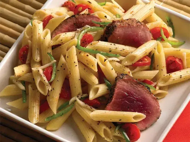 Barilla® Penne Pasta with Marinated Steak Recipe | US_PROD-b7f40dd9-b6b9-4cf0-98a2-68527ff82346