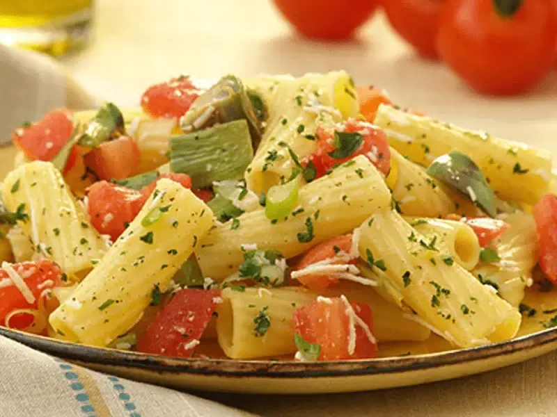 Barilla® Rigatoni Pasta with Artichokes and Pressed Ricotta Recipe | US_PROD-992ee644-7f57-4b54-8a97-c634836a2f79