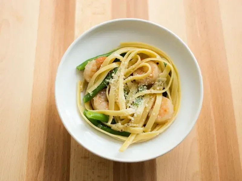 Barilla® Fettuccine with Shrimp and Vegetables Recipe | US_PROD-e129613f-d460-456f-9184-aebd3d71f1de