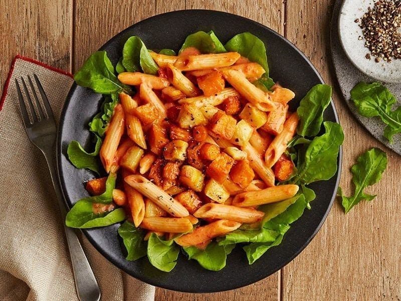 Barilla® Roasted Root Vegetable Pasta Salad with Red Pepper Sauce Recipe | US_PROD-2b09d2b9-1d1e-4a5c-89fe-0774f838b173
