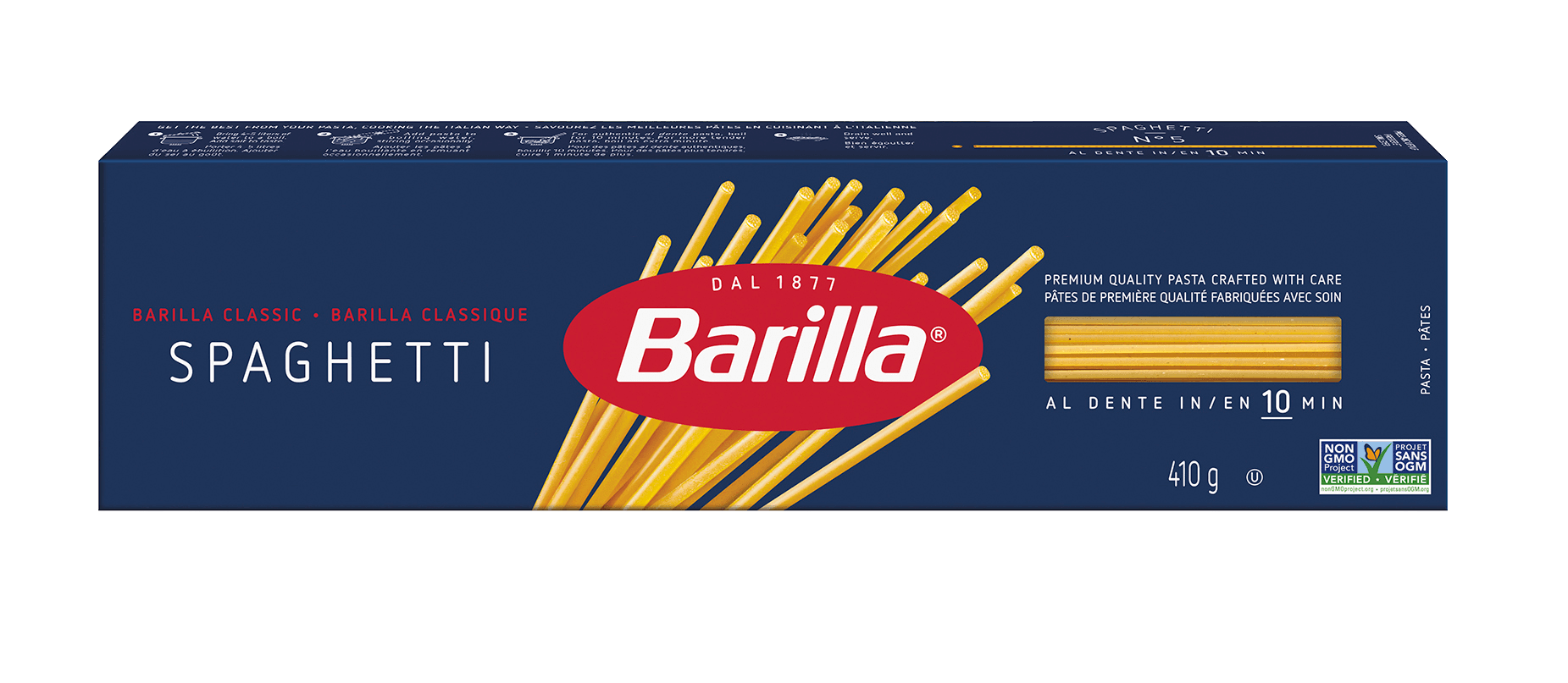 Barilla Spaghetti Pasta - Packshot - fr-ca | US_PROD-3fUecdVGbPqiTOJklhfLyc