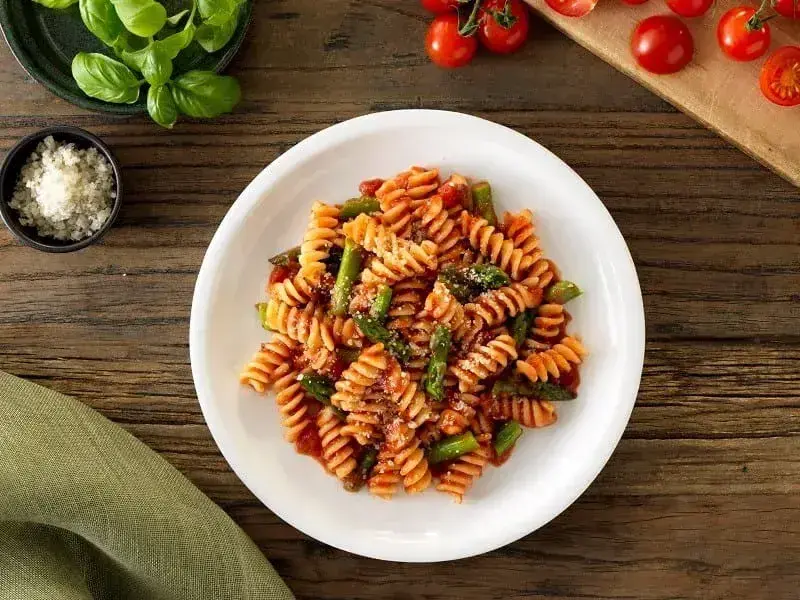 Barilla® Skillet Asparagus and Tomato Rotini Recipe | US_PROD-4de714e8-7342-4e6a-ac85-7f77522b0623