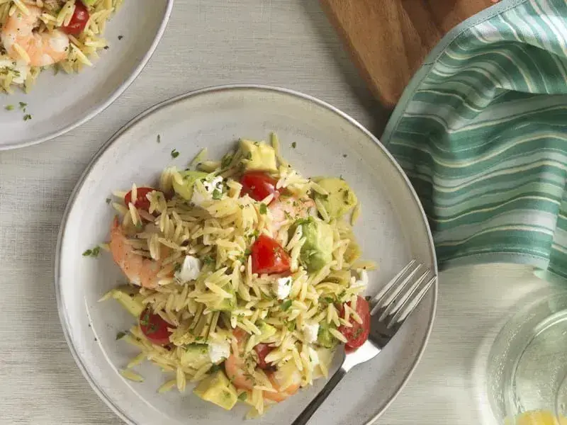 Barilla® Shrimp, Avocado and Goat Cheese Pasta Salad Recipe | US_PROD-600cd332-34d5-437d-bb14-6d881e59ee3f