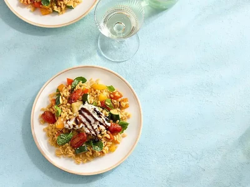 Roasted Tomato & Burrata Bowl Recipe Made with Barilla® Chickpea Orzo Pasta | US_PROD-bfd1c13b-c24c-478c-b96d-3f49b4f8297d