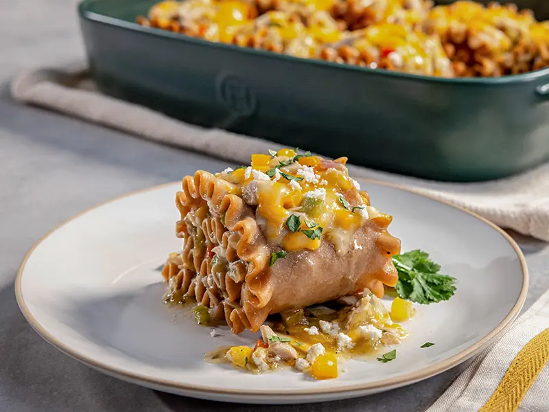 Barilla® Wavy Lasagne Chicken and Tomatillo Salsa Lasagna Rolls Recipe | US_PROD-6JQMxswrkZkKPPc417mpw3