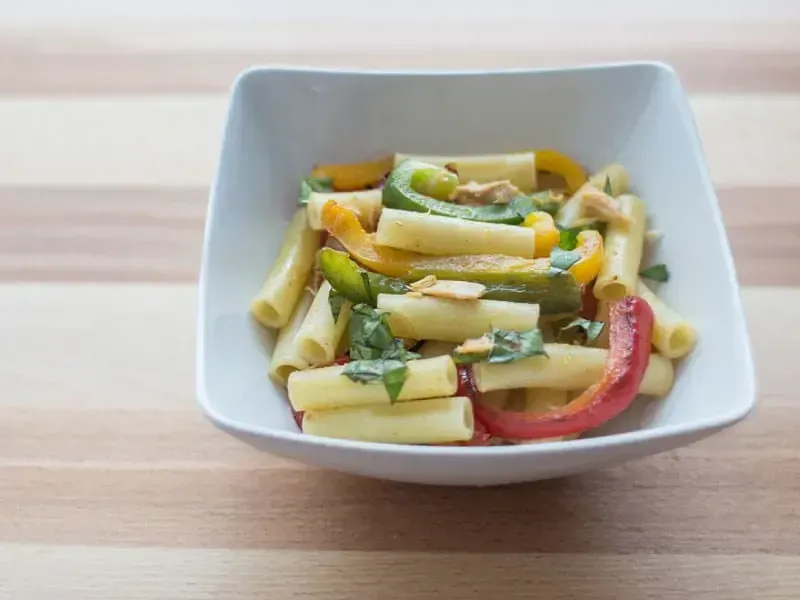 Barilla® Ziti Pasta with Three Bell Peppers and Tuna Recipe | US_PROD-8c3b2809-9835-4283-901d-c7687320008e