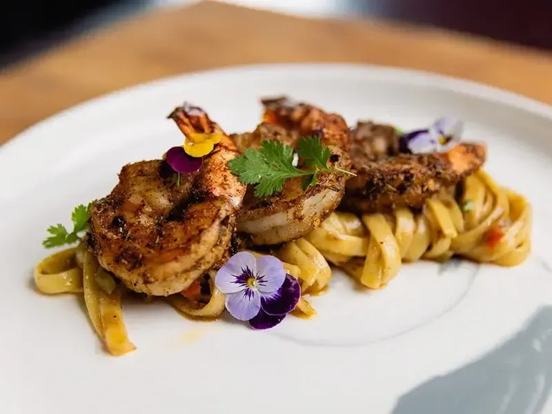 Barilla® One Pot Shrimp Pasta with Fettucine, Jerk Seasoning, and Bell Peppers Recipe | US_PROD-ff9c99a8-58b8-467f-b174-ccb3cecf12d1