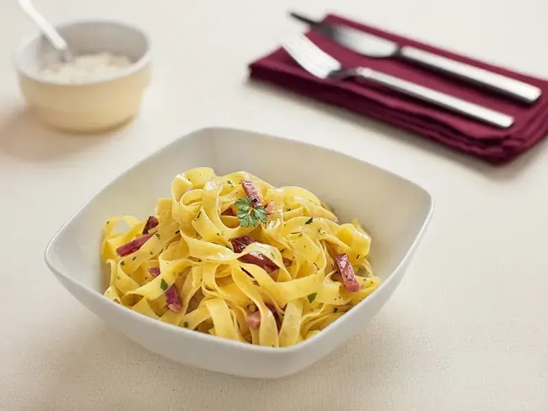 Barilla® Fettuccine with Prosciutto and Parmigiano-Reggiano Cheese Recipe | US_PROD-d6a40f6e-30d8-4c33-a637-2c10f8528d95