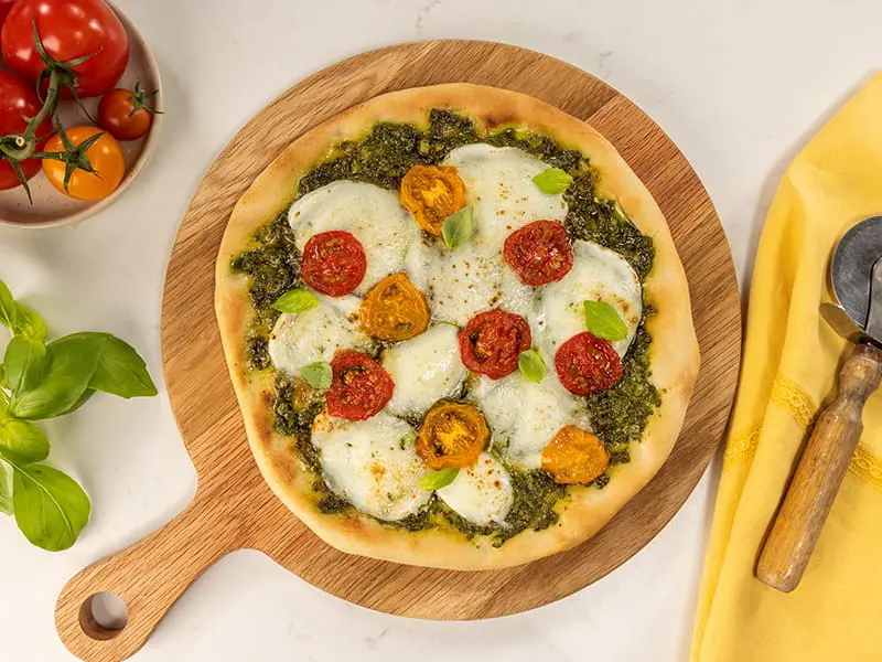 Barilla® Pesto Flatbread Pizza Recipe