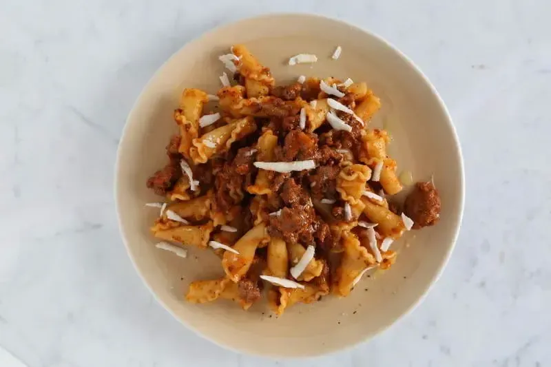 Barilla® Campanelle Pasta with Tuscan Ragout, Ground Beef, Ground Lamb and Ground Pork Recipe | US_PROD-9641c744-ba4d-407b-a443-6d8f9396d0a7
