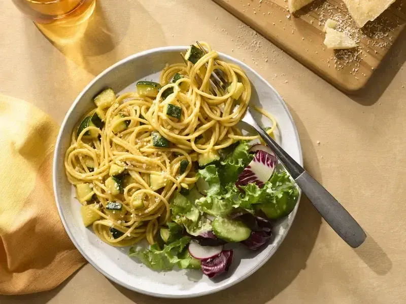 Barilla® Protein+® Spaghetti Zucchini Carbonara Recipe | US_PROD-b8169a68-97d8-4214-87b4-2dd8ee75bccb