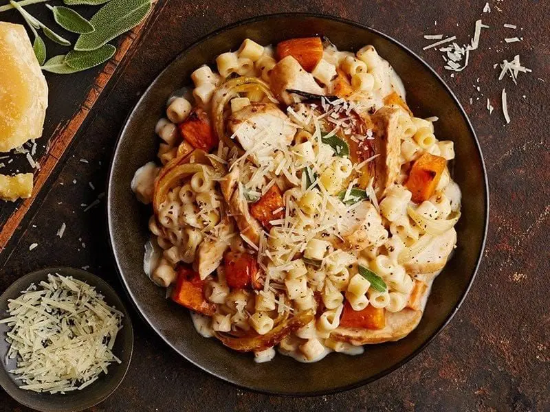 Barilla® Sweet Potato Chicken Alfredo Pasta Recipe | US_PROD-21ec0a0f-d018-48e6-9c14-710e644e5e1c