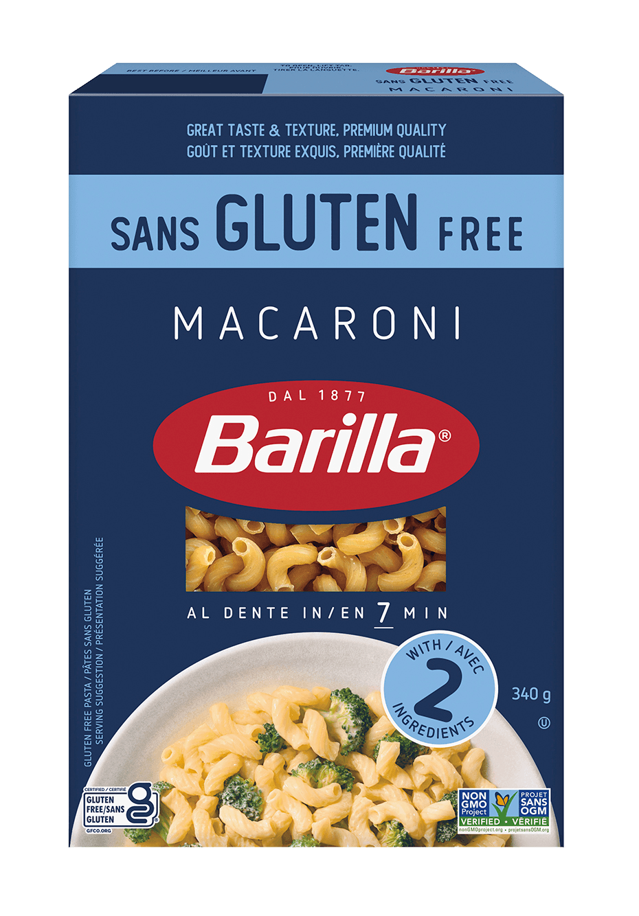 Barilla Gluten Free Elbow Pasta - Packshot - fr-ca | US_PROD-55l9x3PXDiak3fc4hOcJEe