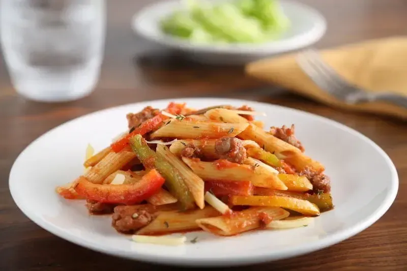 Barilla® Spicy Sausage & Sweet Pepper Penne Pasta and Marinara Sauce Recipe | US_PROD-35c269a5-6902-455b-8cee-cbad0a525373