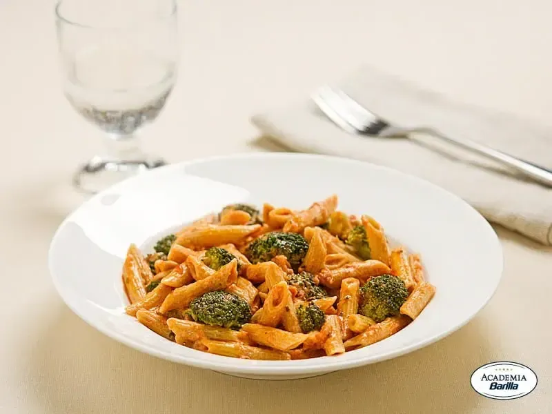 Barilla® Protein+® Penne Pasta with Creamy Tomato Sauce Recipe | US_PROD-509f89da-fe11-45d4-a49c-ce800f5dd42d