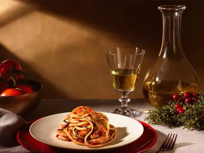 Barilla® Al Bronzo® Linguine Pasta with Shrimp and Spicy Tomato Sauce Recipe | US_PROD-6396acd9-840d-4a7c-9c67-3b014844dcea